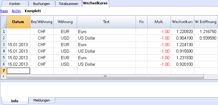 Wechselkurse der Währungen umrechnen und auf einen kleinen Zettel ausdrucken. Der Währungsrechner für unterwegs.