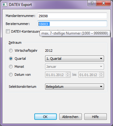 DATEV-Export