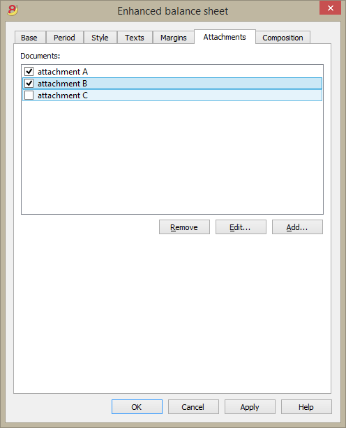 Enhanced balance sheet Attachments 