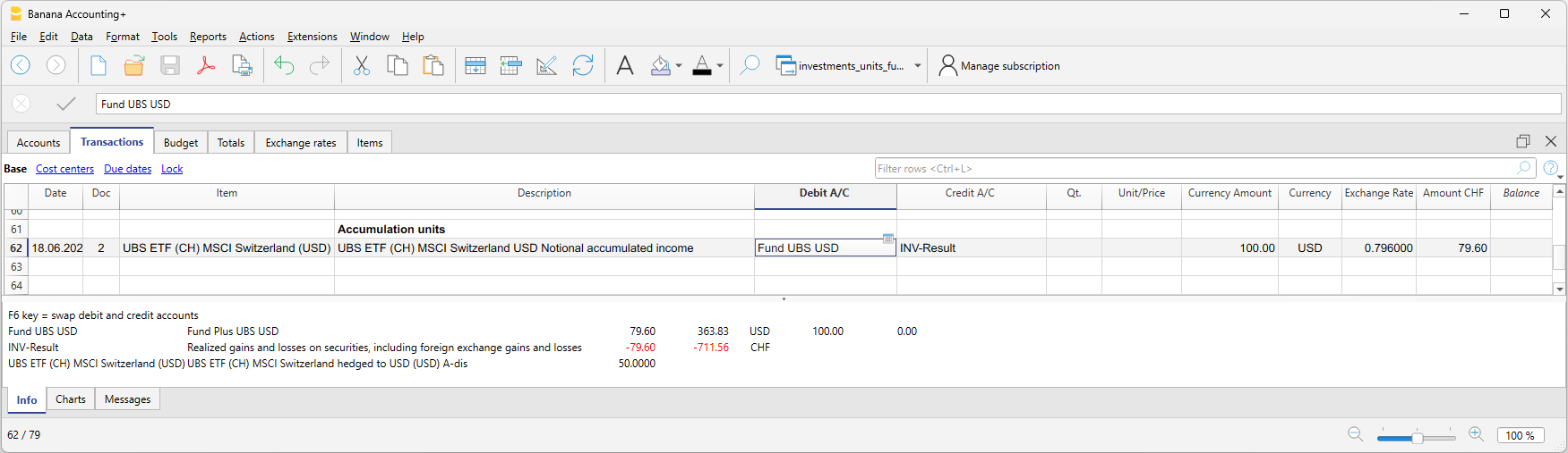 example fund accumulation