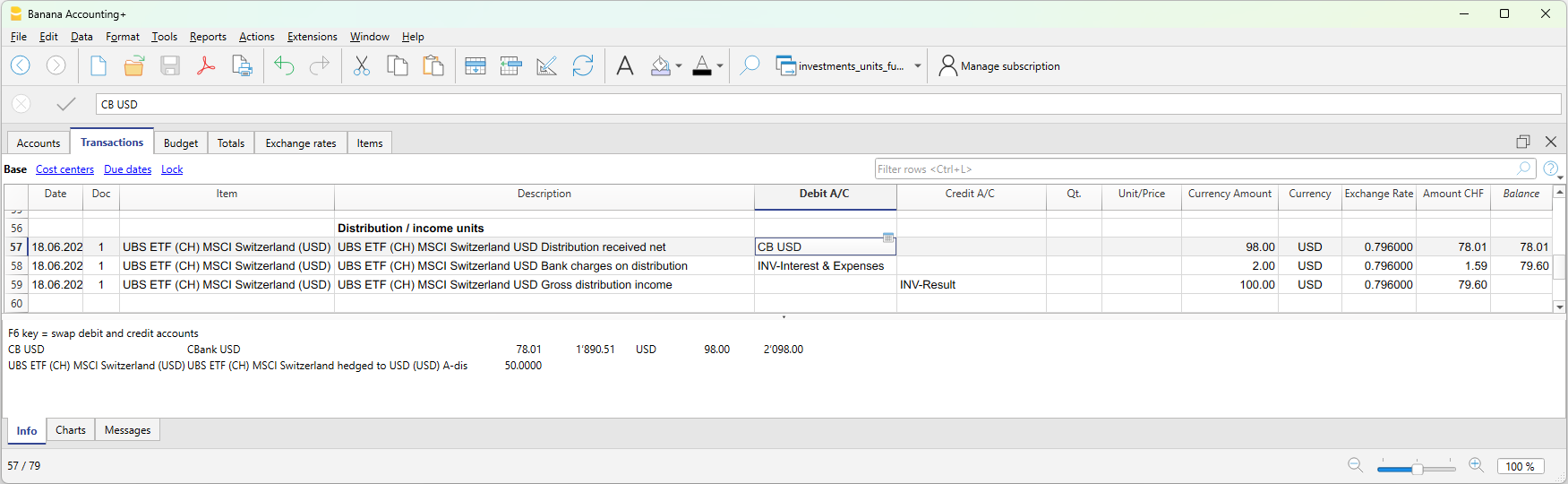 example fund distribution