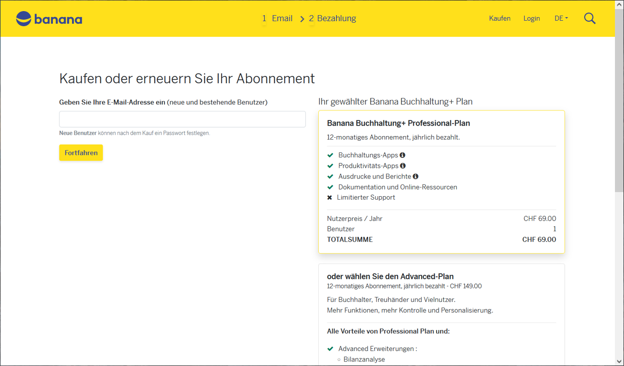 Geben Sie Ihre E-Mail-Adresse ein