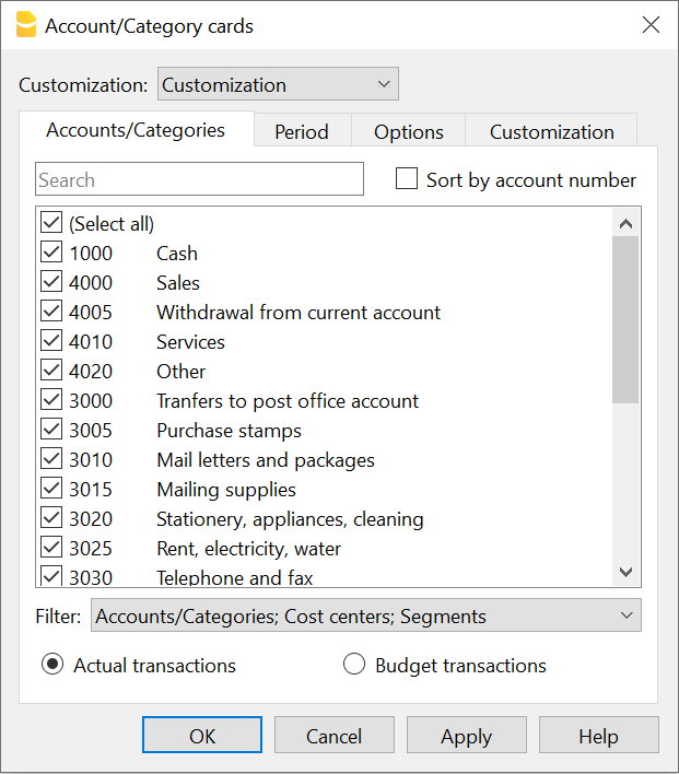 open a Cash Manager account or category card