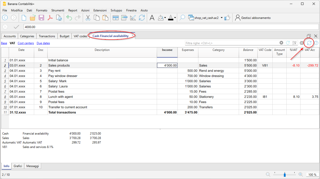 Update the account card