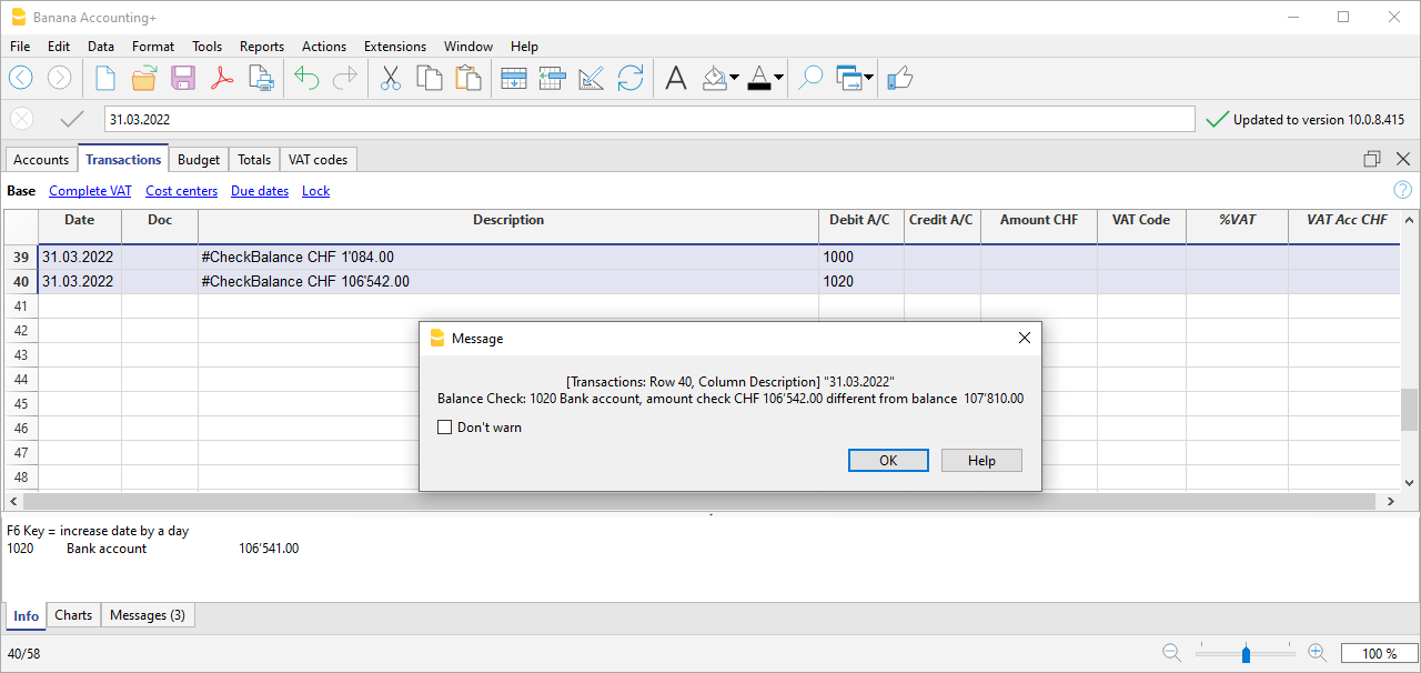 Saldoprüfung (#CheckBalance)