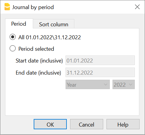 journal by period