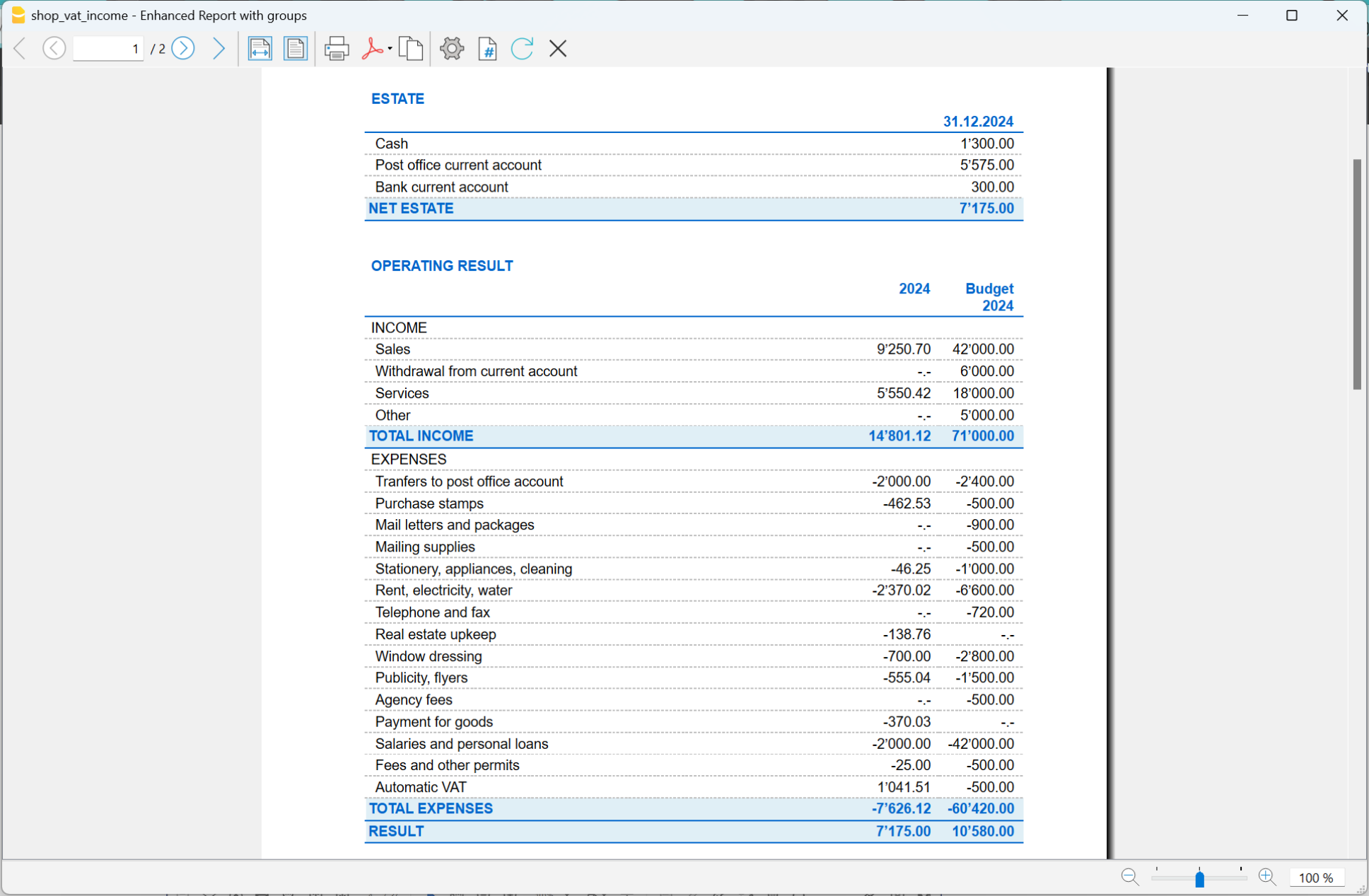 按组生成资产负债表