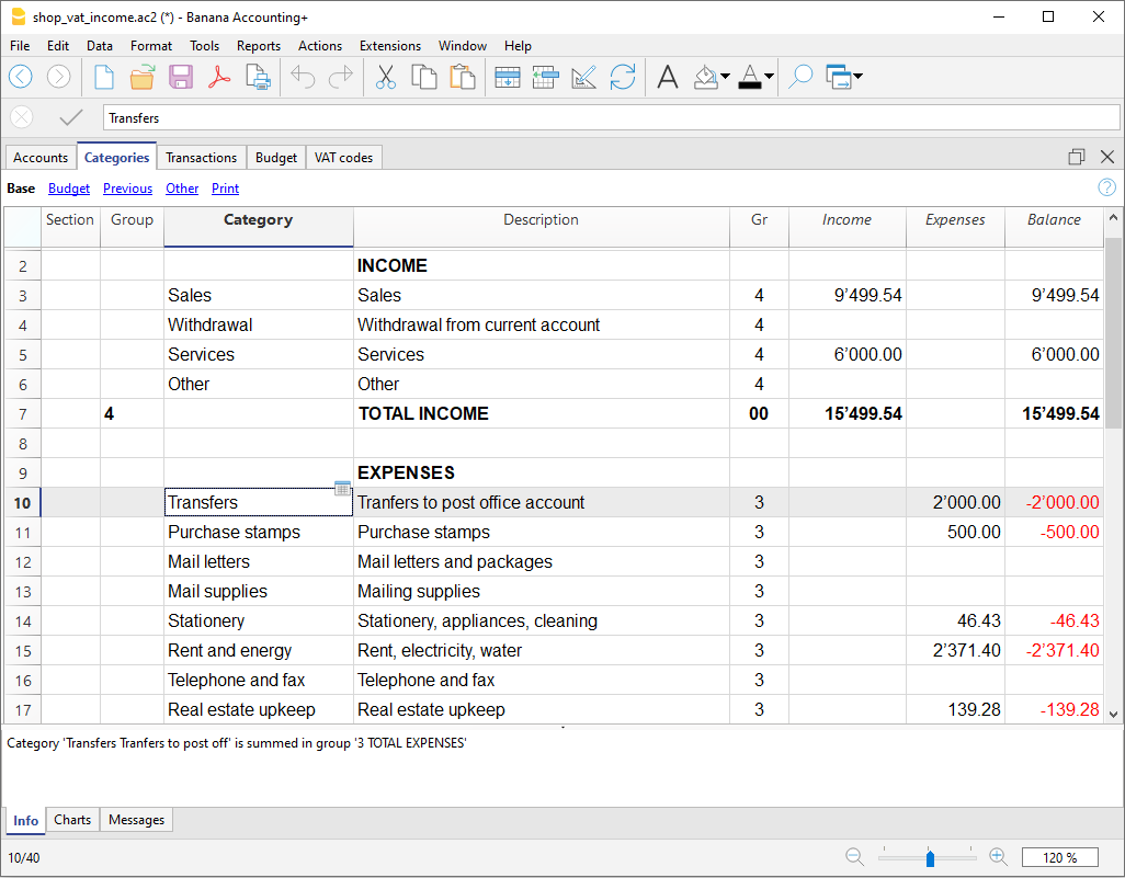收益费用核算的科目表