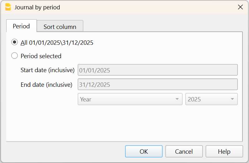 giornale periodo Entrate / Uscite