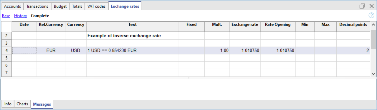 indirect exchange rates