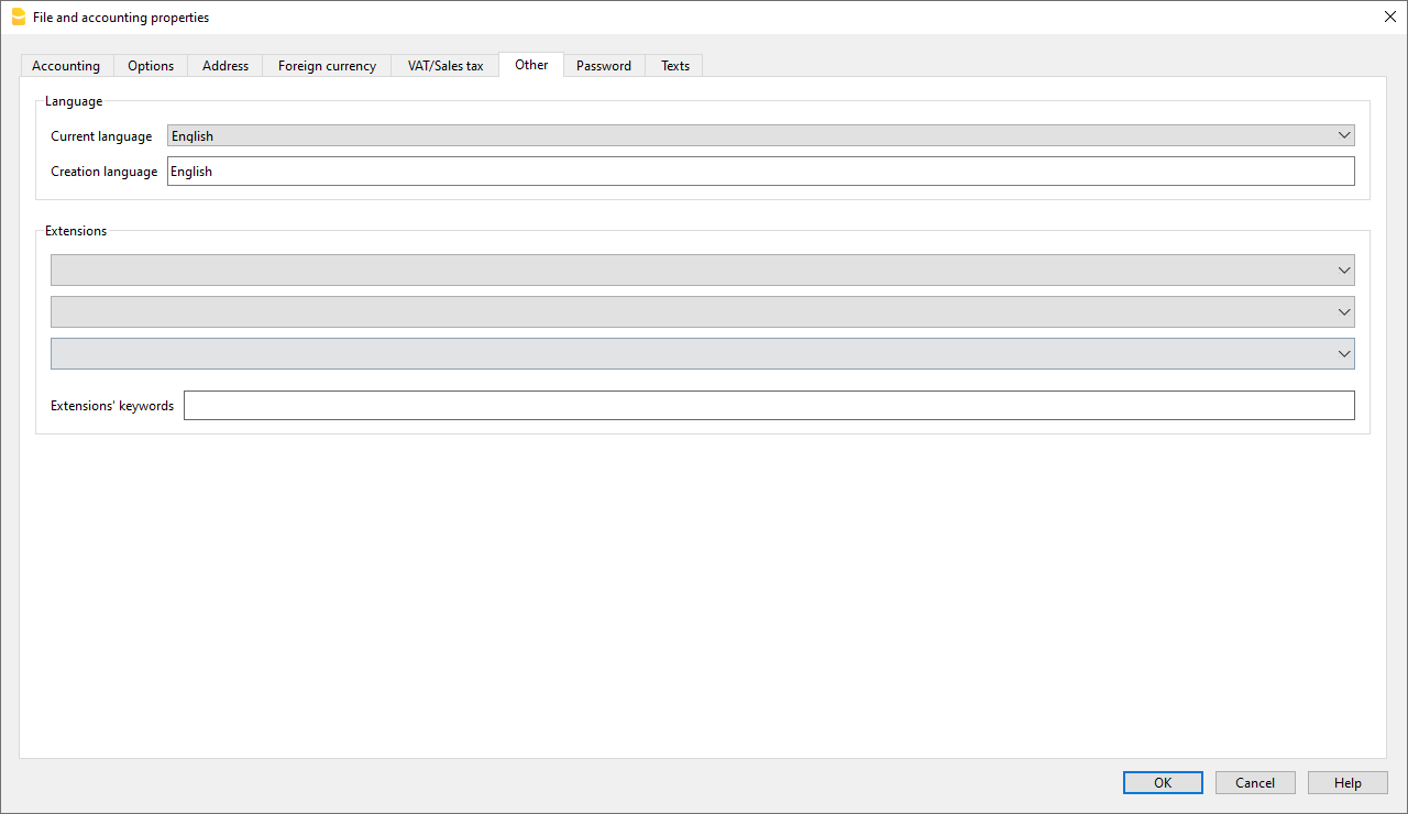 更改文件的语言