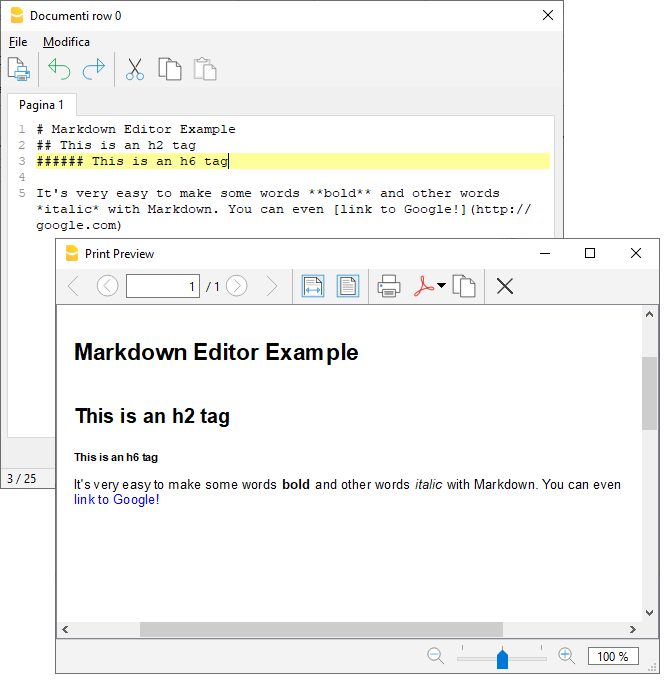 editor Markdown