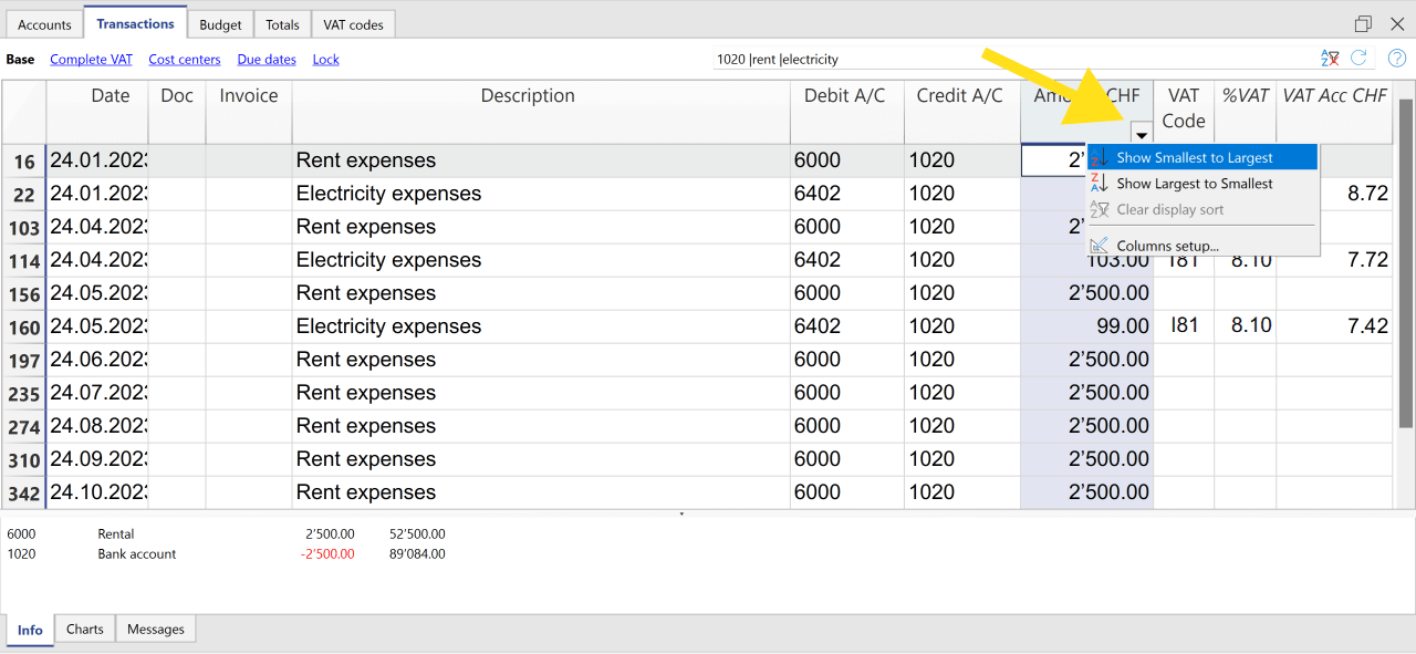 Sort function in Banana