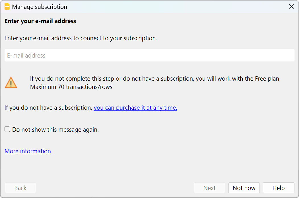 Inserisci il tuo email