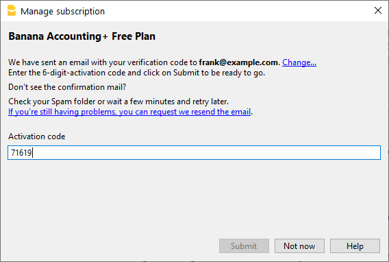 Enter the verification code