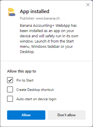 banana webapp edge installation