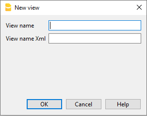 "Voorbeeld dialoogvenster Nieuwe weergave"