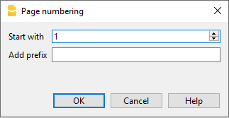 numerazione di pagina