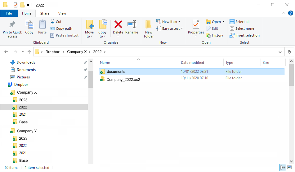 How to organize your folders of your accounting files and documents