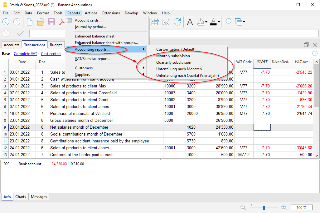 elenco documenti preferiti
