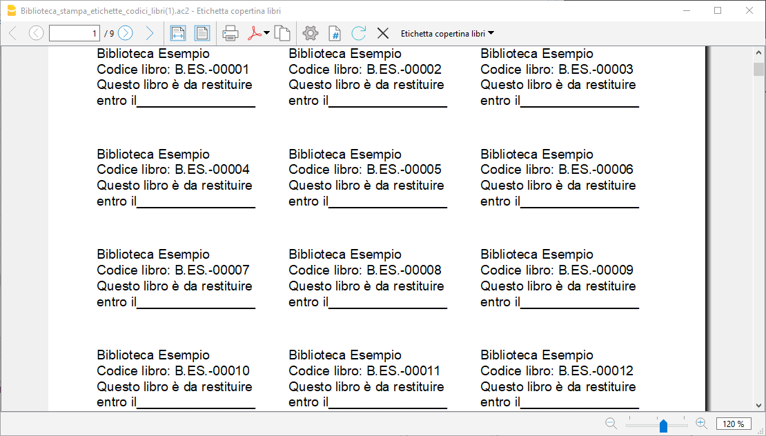 打印书本封面标签