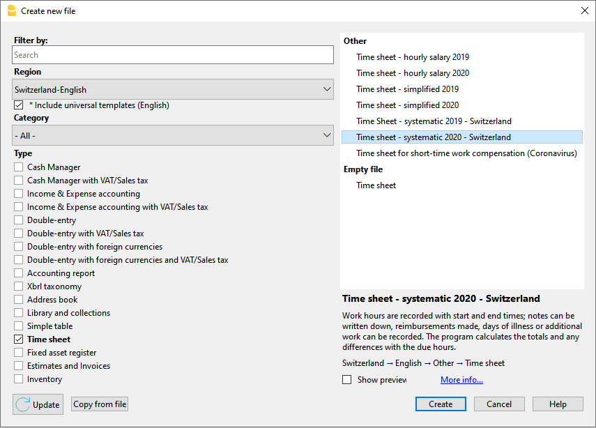 Zeiterfassung beginnen