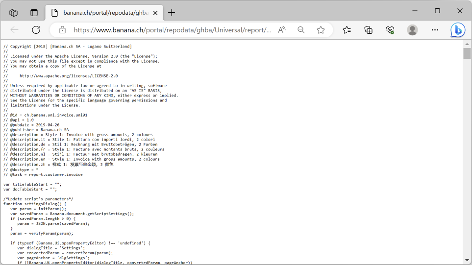 Manage extensions dialogue