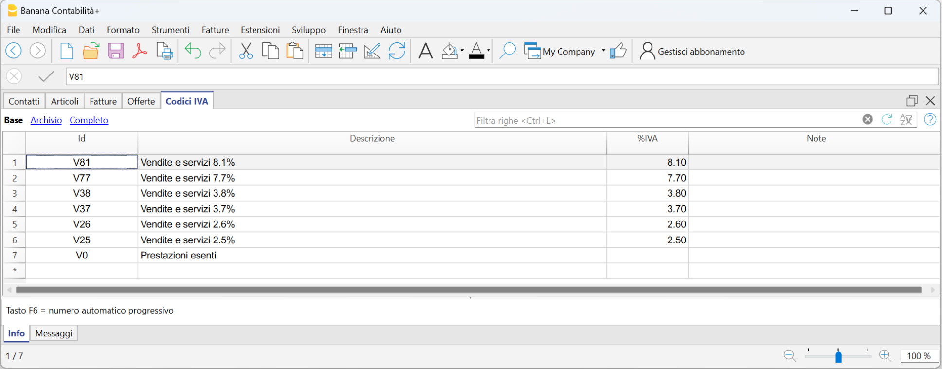 offerte e fatture codici iva