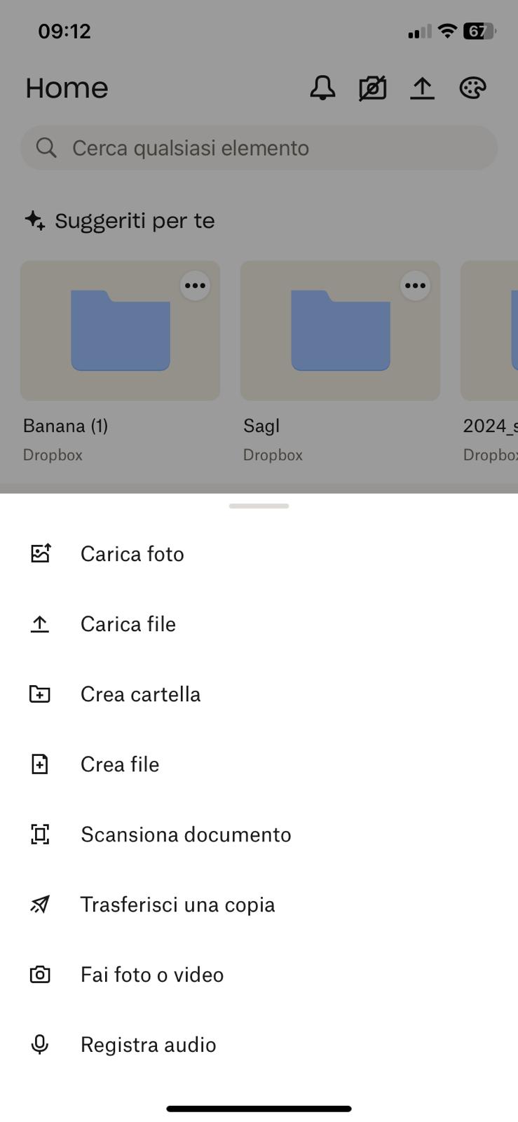 Scansione documenti con Dropbox