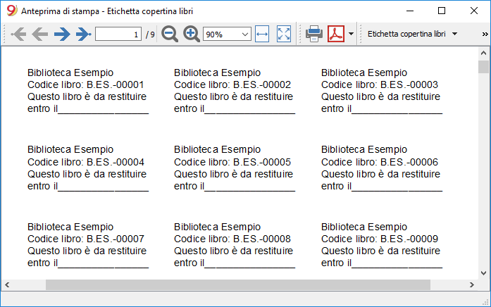 Stampare Etichette Biblioteca Banana Contabilita Software