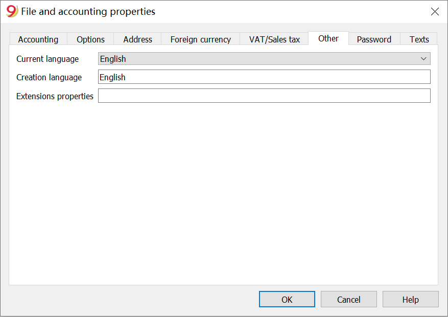 Lingue del file