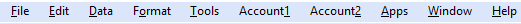 Menubar accounting