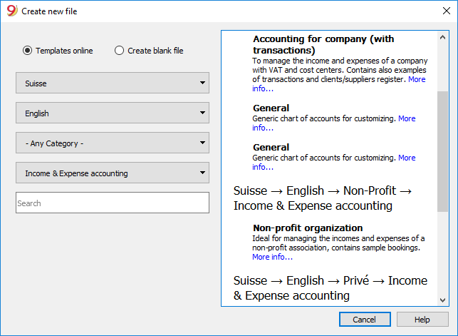 Generic Chart Of Accounts