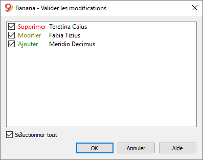 Confirmation avant que les modifications ne soient soumises à Google