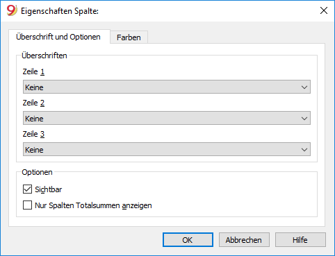 DB Spaltenüberschrift