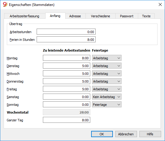 Zeiterfassung Stundenlohn