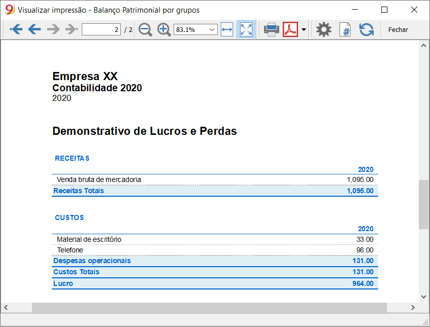 Demonstrativo