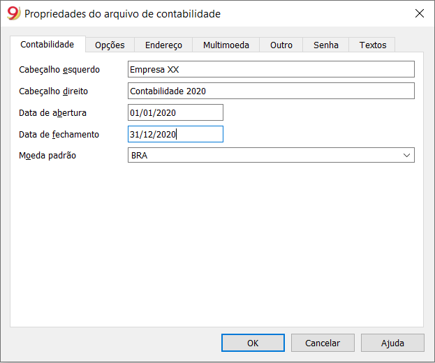 Propriedades do arquivo