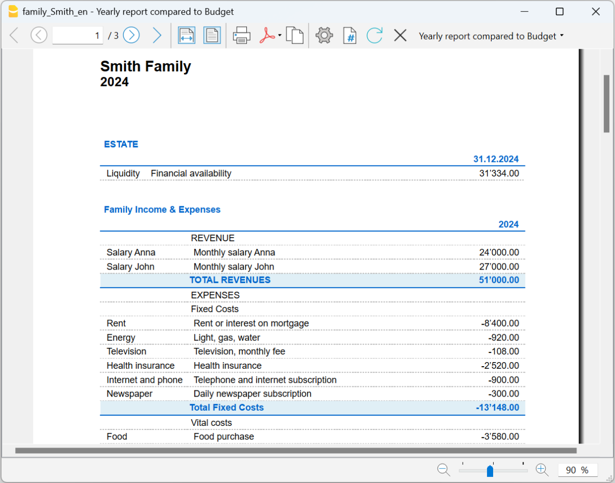 PDF-Archiv des Cash Managers