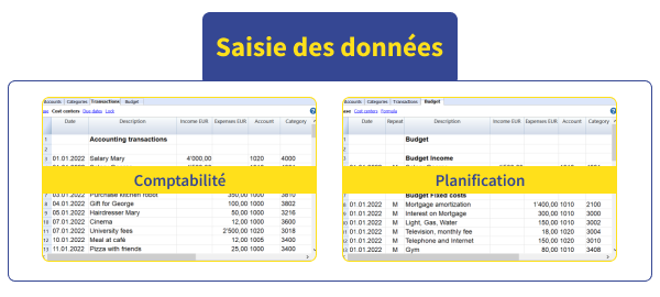 schema banana contabilità inserimento dati