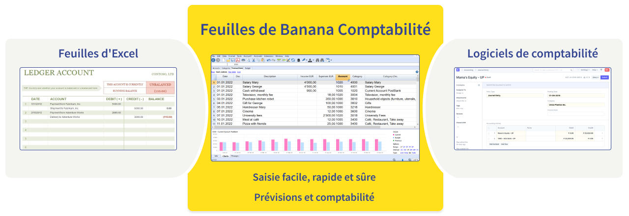 Schema fogli di Banana Contabilità